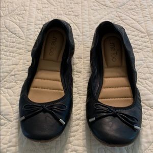 Me Too black Halle Ballet Flat 10M Worn for hour